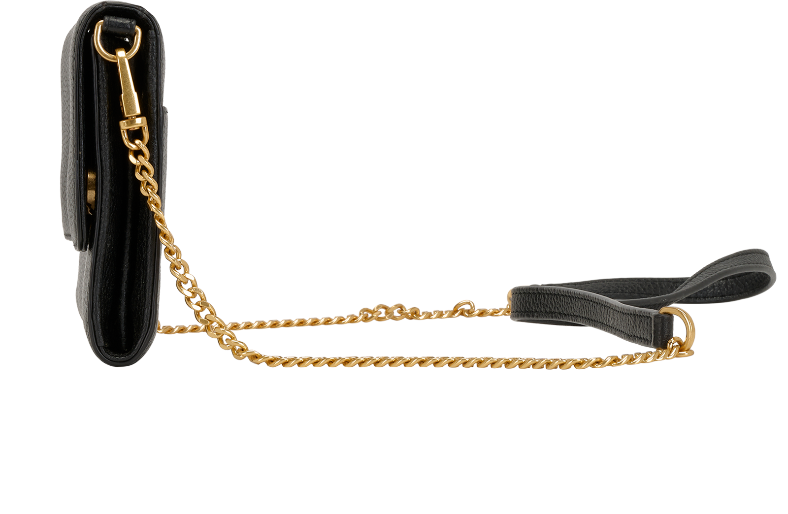 Britten Crossbody, &pound;220, Handbags, Black, Leather, Bottom view